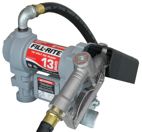 Fill-Rite SD1202G/SD1202 Fuel Transfer Pump, Motor: 1/4 hp, 12 VDC, 20 A, 30 min Duty Cycle, 3/4 in Outlet, 13 gpm