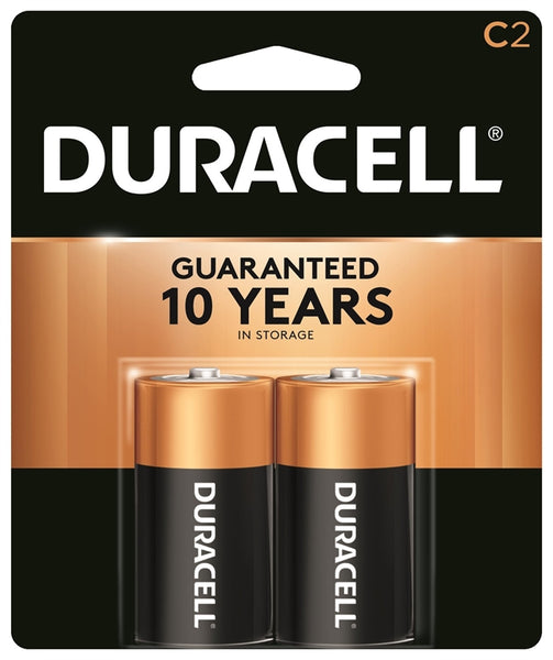 DURACELL MN1400B2Z Battery, 1.5 V Battery, 7.8 Ah, C Battery, Alkaline, Manganese Dioxide