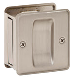 Schlage SC990B-619 Pocket Door Pull, 2-1/2 in W, 2-3/4 in H, Brass, Satin Nickel