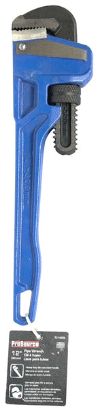 Vulcan JL40112 Pipe Wrench, 32 mm Jaw, 12 in L, Serrated Jaw, Die-Cast Carbon Steel, Powder-Coated, Heavy-Duty Handle