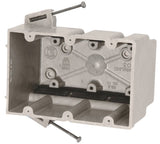 fiberglassBOX 3300-NK Electrical Box, 3 -Gang, 6 -Outlet, 12 -Knockout, Fiberglass Reinforced Polyester BMC