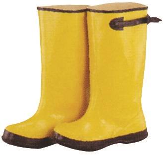 Diamondback RB001-11-C Over Shoe Boots, 11, Yellow, Rubber Upper, Slip on Boots Closure