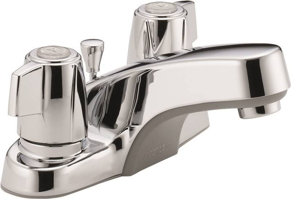 Peerless P246LF Bathroom Faucet, 1.2 gpm, 2-Faucet Handle, Metal, Chrome Plated, Lever Handle, Standard Spout