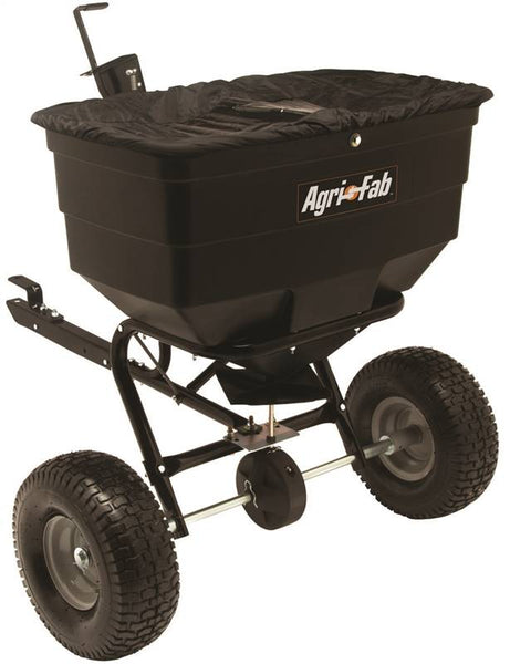 AGRI-FAB 45-0329 Broadcast Spreader, 40,000 sq-ft Coverage Area, 12 ft W Spread, 175 lb Hopper, Poly Hopper