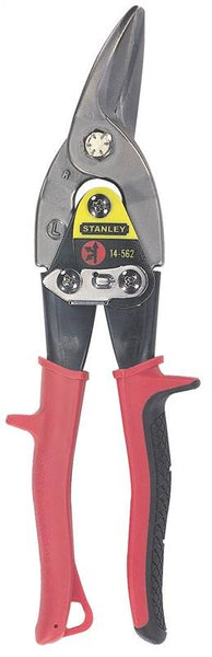 STANLEY FMHT73755/14-562 Aviation Snip, 12 in OAL, 1-9/5 in L Cut, Left Cut, Steel Blade, Cushion-Grip Handle