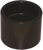 CANPLAS 103001RBC Repair Pipe Coupling, 1-1/2 in, Hub, ABS, Black, 40 Schedule