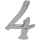 Schlage SC2-3046-619 House Number, Character: 4, 4 in H Character, Nickel Character, Brass