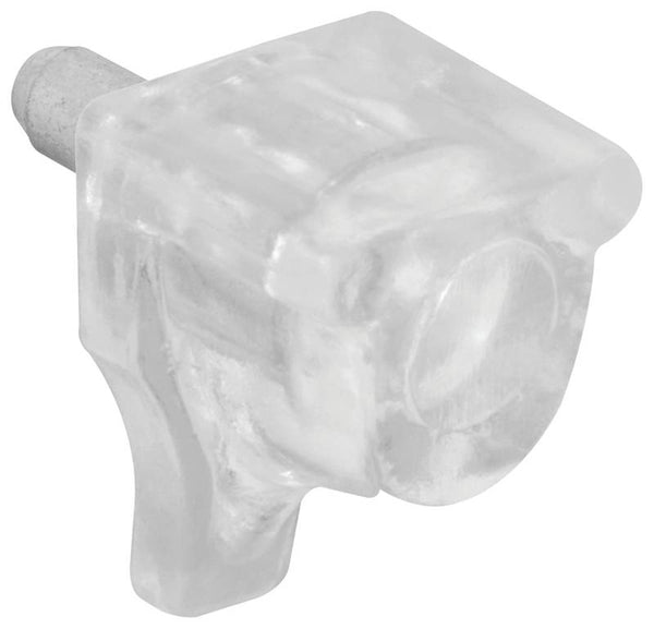 Prime-Line U 10156 Shelf Support Peg 10 lb, Plastic, Clear, Wall Mounting