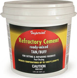 Imperial KK0308 Refractory Cement, Paste, Buff/Tan, 128 fl-oz Tub
