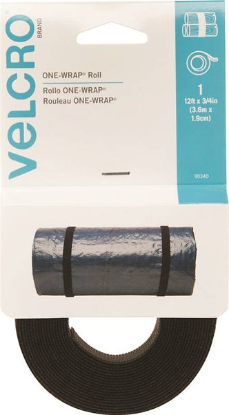 Strap Velcro Black 3/4inx12ft