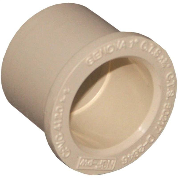 NIBCO T00230D Pipe Bushing, 3/4 x 1/2 in, CPVC, 40 Schedule