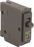 Square D Homeline HOM130C Circuit Breaker, Mini, 30 A, 1 -Pole, 120 V, Plug Mounting, Black