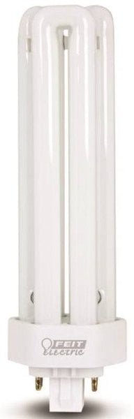 Feit Electric PLT21E/35 Compact Fluorescent Bulb, 32 W, T2 Lamp, 4-Pin Lamp Base, 3500 K Color Temp, Cool White Light