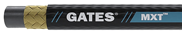 GATES MXT MEGASYS 85047 Wire Braid Hose, 0.675 in OD, 3/8 in ID, 50 ft L, 4800 psi Pressure, Synthetic Rubber