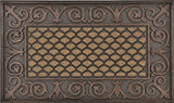 Simple Spaces DM-183002 Door Mat, 30 in L, 18 in W, Walnut Elegant Aesthetic Pattern, Walnut Surface, Chocolate