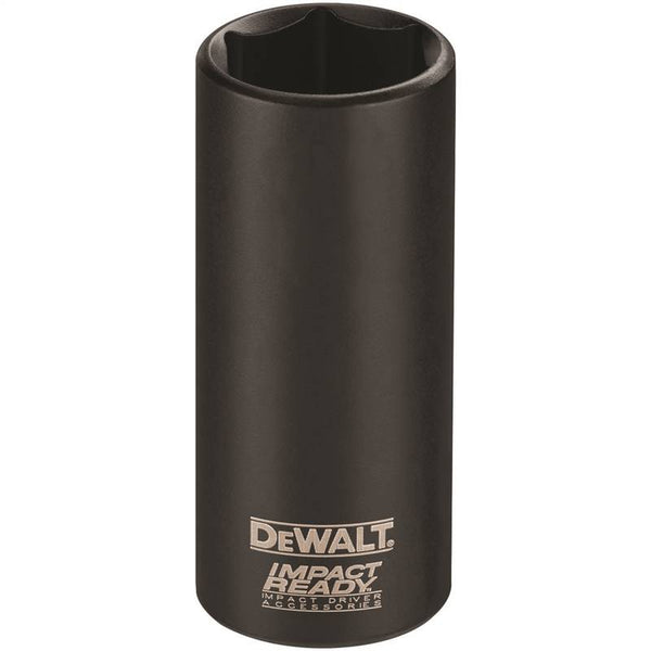 DeWALT IMPACT READY DW2284 Impact Socket, 3/8 in Socket, 3/8 in Drive, Square Drive, 6-Point, Steel, Black Oxide