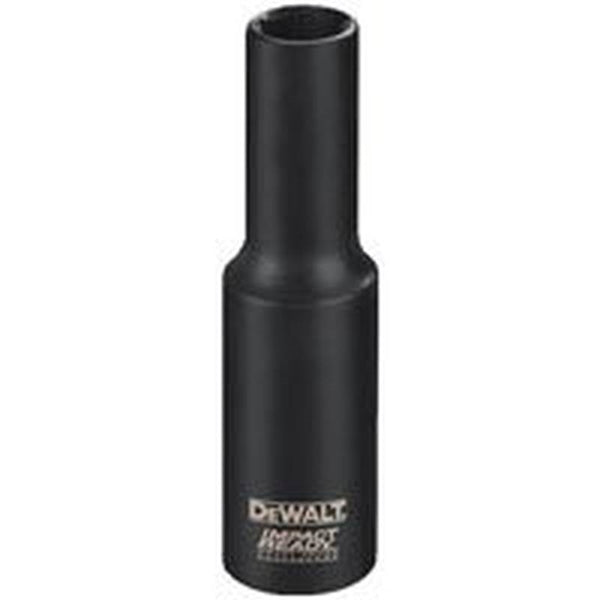 DeWALT IMPACT READY DW2291 Impact Socket, 13/16 in Socket, 3/8 in Drive, Square Drive, 6-Point, Steel, Black Oxide