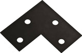 National Hardware 1176BC Series N351-506 Corner Brace, 6 in L, 3 in W, 6 in H, Steel, Powder-Coated, 1/8 Thick Material