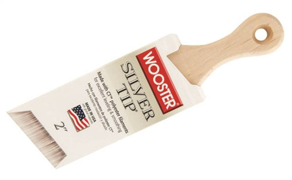 WOOSTER 5225-2 Paint Brush, 2 in W, 2-11/16 in L Bristle, Polyester Bristle, Short Handle