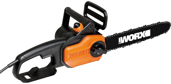 WORX WG305 Chainsaw, 8 A, 120 V, 28 in Cutting Capacity, 14 in L Bar/Chain, 3/8 in Bar/Chain Pitch