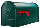 Gibraltar Mailboxes Elite Series E1600G00 Mailbox, 1475 cu-in Capacity, Galvanized Steel, Powder-Coated, 8.7 in W, Green