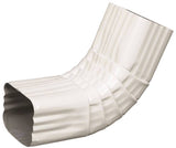 Amerimax 47264 Gutter Front Elbow, Aluminum, White