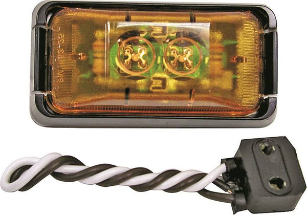PM V153KA Marker Light Kit, 12 V, LED Lamp, Amber Lens, Bracket Mounting