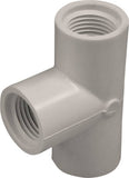 LASCO 405007BC Pipe Tee, 3/4 in, FPT, PVC, White, SCH 40 Schedule