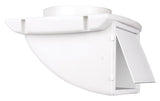 DUNDAS JAFINE SDV4WXZW4 Dryer Vent Cap, 4 in Duct, Plastic, White