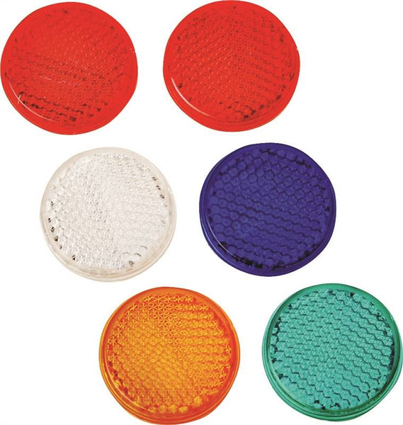 HY-KO CMR-10 Carded Reflector, 9.63 in L Post, Assorted Reflector
