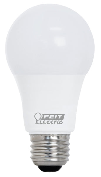 Feit Electric OM60/930CA10K/10 LED Lamp, General Purpose, A19 Lamp, 60 W Equivalent, E26 Lamp Base, Bright White Light