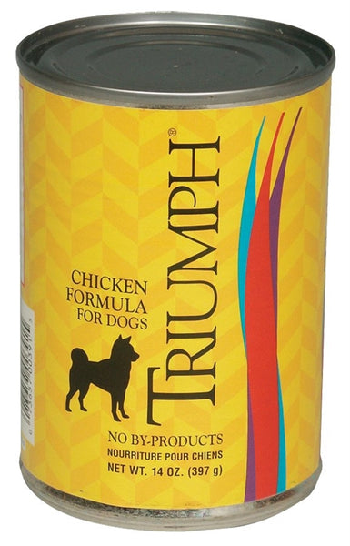 Triumph 6600391 Dog Food, Chicken Flavor, 14 oz Can