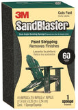 3M SandBlaster 9558 Sanding Sponge, 4-1/2 in L, 2-1/2 in W, 60 Grit, Fine, Aluminum Oxide Abrasive