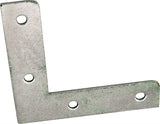 Prosource FC-Z025-C4PS Corner Brace, 2-1/2 in L, 2-1/2 in W, 1/2 in H, Steel, Zinc-Plated, 1.6 mm Thick Material