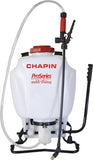 CHAPIN Pro Series 61800 Backpack Sprayer, 4 gal Tank, Poly Tank, 25 ft Horizontal, 23 ft Vertical Spray Range