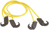 ProSource Stretch Cord, 8 mm Dia, 48 in L, Polypropylene, Yellow, Hook End