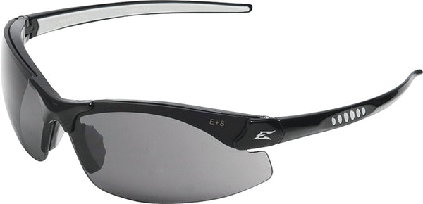 Edge DZ116-G2-DZ116 Safety Glasses, Unisex, Polycarbonate Lens, Half Wraparound Frame, Nylon Frame, Black Frame