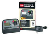 TORO Lawn Master 53806 Landscape Timer, 120 V, 6 -Zone, 3 -Program, 1 min to 6 hr Time Setting, Wall Mounting