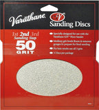VARATHANE 203937 Sanding Disc, 7 in Dia, 50 Grit, Medium
