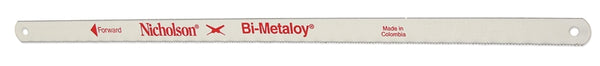 Crescent Nicholson Bi-Metaloy NF1218 Series 62723N-02 Replacement Hacksaw Blade, 1/2 in W, 12 in L, 18 TPI