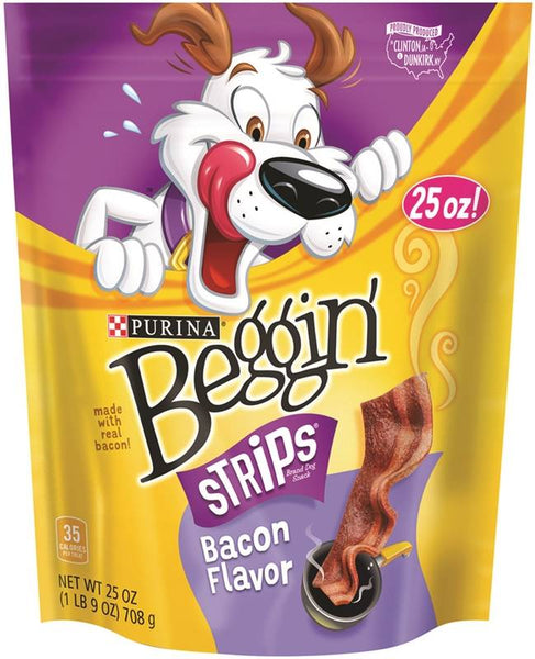 Purina 3810011049 Dog Treat, Bacon Flavor, 25 oz Pouch