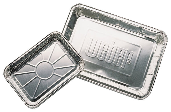 Weber 6415 Drip Pan, 8-1/2 in L, 6 in W, Aluminum