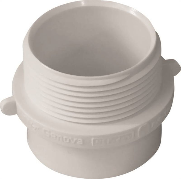 GENOVA 193211-11 Pipe Adapter, 1-1/2 x 1-1/4 in, Spigot x MIP, PVC, SCH 40 Schedule