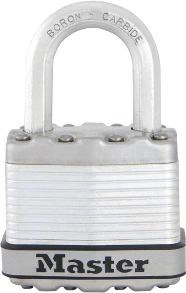 Master Lock Magnum Series M1XKAD Padlock, Keyed Different Key, 5/16 in Dia Shackle, Tough-Cut Boron Carbide Shackle