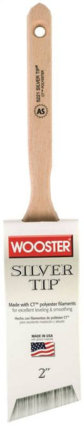 WOOSTER 5221-2 Paint Brush, 2 in W, 2-11/16 in L Bristle, Polyester Bristle, Sash Handle