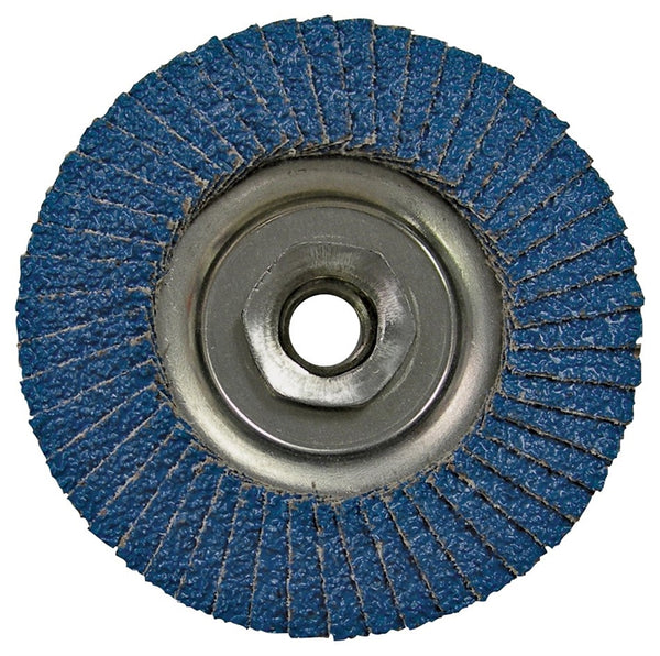 VORTEC PRO 30829 Flap Disc, 4-1/2 in Dia, 5/8-11 Arbor, Non-Woven, 60 Grit, Medium, Zirconia Aluminum Abrasive
