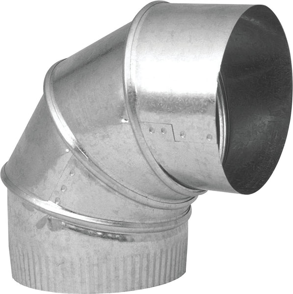 Imperial GV0299-C Adjustable Elbow, 7 in Connection, 26 Gauge, Galvanized Steel