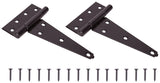 ProSource HTH-B06-C2PS T-Hinge, Steel, Black, Fixed Pin, 180 deg Range of Motion, 96 (Pair) lb