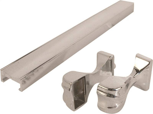 Prime-Line M 6093 Towel Bar and Bracket, Aluminum, Chrome, For: Shower and Tub Enclosure Doors