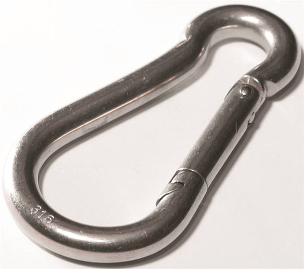 BARON 2450S-1/4 Spring Snap, Stainless Steel
